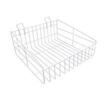 Kit com 8 Cesto Aramado P/ Painel 0,20 x 0,50 m. Branco