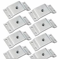 Kit com 8 Chapinhas Chapa Inclinada 10o Fixação Pés Palito Cromado