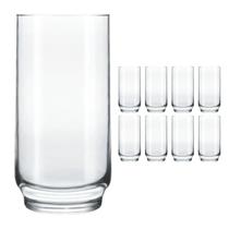 Kit com 8 Copo de Vidro Lights 410ML Long Drink Bebidas Bar Kit com 8 Copo de Vidro Lights 410ML Long Drink Bebidas Bar
