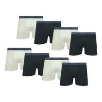 Kit Com 8 Cuecas Boxer Box Lupo Cuecas Box Malha Algodão Cotton Kit Com 8 Cuecas Boxer Box Lupo Cuecas Box Malha Algodão Cotton