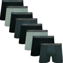 Kit Com 8 Cuecas Boxer Box Original Lupo De Algodão Cotton Com Elastano E Cós Estampado Kit Com 8 Cuecas Boxer Box Original Lupo De Algodão Cotton Com Elastano E Cós Estampado