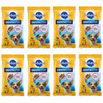 Kit Com 8 Dentastix Pedigree Petiscos Para Cães Pequenos 7Un