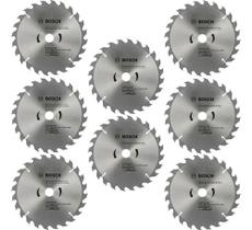 Kit Com 8 Discos De Serra Circular Eco 184mm 24 Dentes Bosch