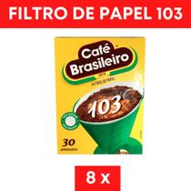 Kit Com 8 - Filtro De Papel Café 103 (240 Unidades)