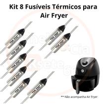 Kit com 8 Fusíveis Térmicos para Air fryer 15A 250 GRAUS - Fusível