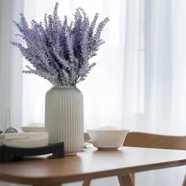 Kit com 8 galhos de 35cm flores de lavandas lilás flores