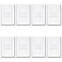 Kit Com 8 Interruptores Simples 16A Com Placa Evidence - FAME