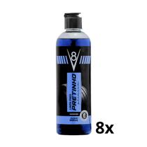 Kit com 8 lava autos limpa pneu pretinho v8 500ml Kit com 8 lava autos limpa pneu pretinho v8 500ml