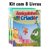 Kit com 8 livrinhos bíblicos - Amiguinhos do Criador Kit com 8 livrinhos bíblicos - Amiguinhos do Criador