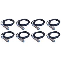 Kit com 8 lukma sensor indutivo lm12-3002pc 6-36vdc (faceado) pnp (37001)