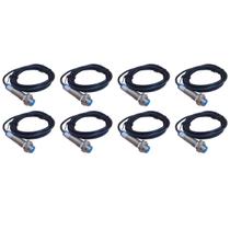 Kit com 8 lukma sensor indutivo lm18-3005pc 6-36vdc (faceado) pnp (37003)