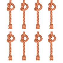 Kit com 8 Lustres Pendentes Corda para 1 Lâmpada E27 Bivolt