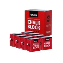 Kit com 8 Magnésio Chalk Block Exercício Funcional Escalada 56g 4Climb