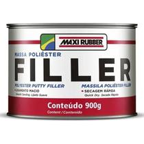 Kit com 8 massa poliester filler 900g - maxi rubber