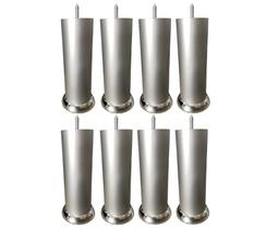 Kit Com 8 Pés De Rosca Soberba Para Camas Puffs E Sofá Reforçado Durável Design Moderno