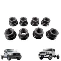 Kit com 8 porcas das rodas dianteiras e traseiras da f4000 4x2 e 4x4