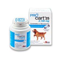 kit com 8 Procart 25 suplemento Cães 60 Comp Cães