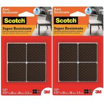 Kit com 8 Protetor ANTI Deslizante Quadrado GG 38MM X 38MM X 3,5MM SCOTCH 3M Kit com 8 Protetor ANTI Deslizante Quadrado GG 38MM X 38MM X 3,5MM SCOTCH 3M