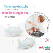 Kit com 8 Protetor de Tomada com Chave Infantil Proteção Casa - Adoleta Bebê