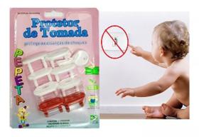 Kit Com 8 Protetores De Tomada P/ Segurança Bebês E Crianças
