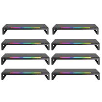 Kit com 8 Suportes Base para Monitor RGB Ajustável Bright