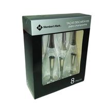 Kit Com 8 Taças Descartáveis para Champanhe Qualidade Premium