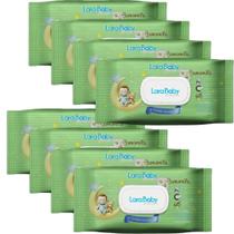 Kit Com 8 Toalhas Umedecidas Lara Baby Premium Camomila 120 Unidades Total 960