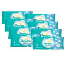 Kit com 8 Toalhinhas Umedecidas Pampers Regular c/ 48 unidades