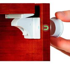 Kit Com 8 Travas Magnéticas Proteção Criança Portas Gavetas