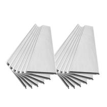 Kit com 8,85 m² Forro Teto Leve Base de Polímero PEAD Marmo Grey 295x25x 0,7cm Formaco Decor Cinza Kit com 8,85 m² Forro Teto Leve Base de Polímero PEAD Marmo Grey 295x25x 0,7cm Formaco Decor Cinza