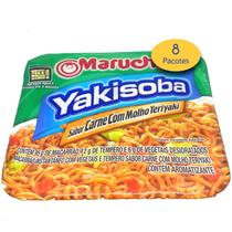 Kit Com 8Und Yakisoba Carne Com Molho Teriyaki Maruchan 113G