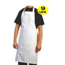 Kit Com 9 Aventais Emborrachado Branco 85x63 Cm. Lamare Kit Com 9 Aventais Emborrachado Branco 85x63 Cm. Lamare
