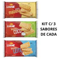 KIT COM 9 - Biscoito Maizena + Coco + Leite. Zero Leite/Zero Lactose-Sem ovo