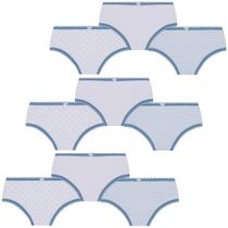 Kit Com 9 Calcinhas Lobinha Infantil Kids Algodão Lupo Kit Com 9 Calcinhas Lobinha Infantil Kids Algodão Lupo