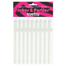 Kit com 9 Canudos Decorativos que Brilham no Escuro Kit com 9 Canudos Decorativos que Brilham no Escuro