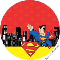 Kit com 9 de adesivos latinhas de doce supermen Kit com 9 de adesivos latinhas de doce supermen
