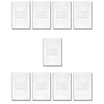 Kit Com 9 Interruptores Simples 16A Com Placa Evidence - FAME