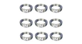 Kit com 9 kg de arame liso galvanizado - bwg18-1,24mm - jst Kit com 9 kg de arame liso galvanizado - bwg18-1,24mm - jst