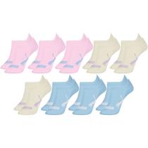 Kit com 9 Meias Esportiva Puma Infantil Sport Calcanhar Verdadeiro Cano Baixo Lisa Modelo Sapatilha