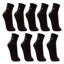 Kit Com 9 Pares De Meias Adulto Cano Médio Esportiva Lupo