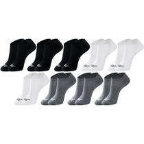 Kit com 9 Pares de Meias Esportiva Lisa Modelo Invisível Hang Loose Calcanhar Verdadeiro Básica Kit com 9 Pares de Meias Esportiva Lisa Modelo Invisível Hang Loose Calcanhar Verdadeiro Básica