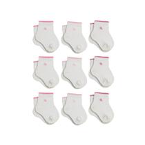 Kit Com 9 Pares De Meias Lupo De Algodão Cotton Infantil Baby Masculina e Feminina Com Punho Soft Kit Com 9 Pares De Meias Lupo De Algodão Cotton Infantil Baby Masculina e Feminina Com Punho Soft