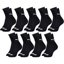 Kit com 9 Pares de Meias Puma Modelo Cano Médio Lisa Básica Esportiva Calcanhar Verdadeiro Sport Kit com 9 Pares de Meias Puma Modelo Cano Médio Lisa Básica Esportiva Calcanhar Verdadeiro Sport