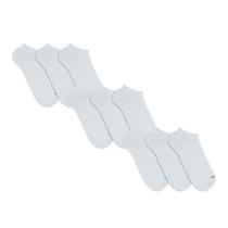 Kit Com 9 Pares Meias De Sapatilha Invisível Mash Em Algodão Modelo Unissex