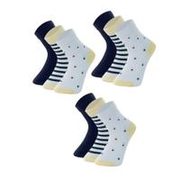 Kit Com 9 Pares Meias Mash Kids Cano Médio Infantil Algodão Cotton