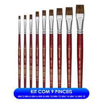 Kit Com 9 Pinceis Condor Orelha De Boi Ref.484 - Condor