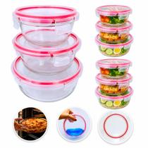 Kit com 9 Potes de Vidro Hermético 4 Travas Anel de Vedação Premium Escolha Azul, Vermelho ou Transparente Kit com 9 Potes de Vidro Hermético 4 Travas Anel de Vedação Premium Escolha Azul, Vermelho ou Transparente