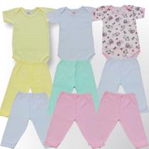 Kit com 9 roupas de bebê para saída de maternidade lindas - Jolen Baby