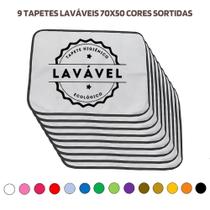 Kit com 9 Tapetes Adestradores de Alta Absorção 70x50 Sortidos - 200 Lavagens Vila Flor