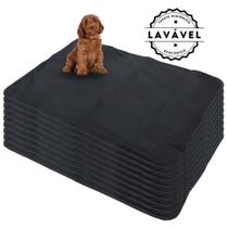 Kit com 9 Tapetes Adestradores Inteligente de Alta Absorção 100x70 Preto - 200 Lavagens - Vila Flor
